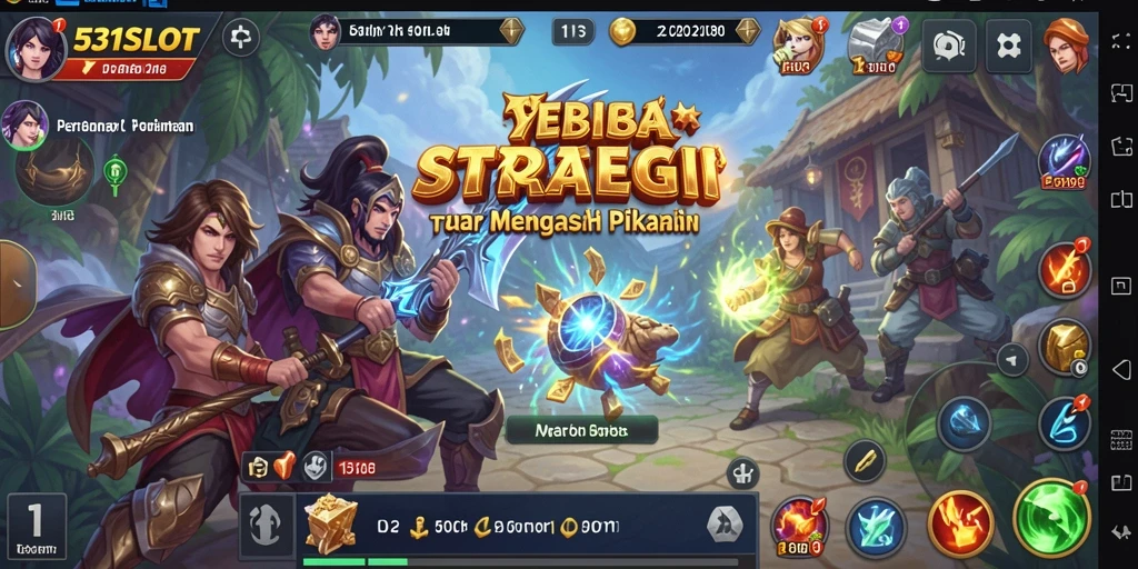Tampilan gameplay <strong>531SLOT</strong> yang menampilkan pertarungan strategi seru.