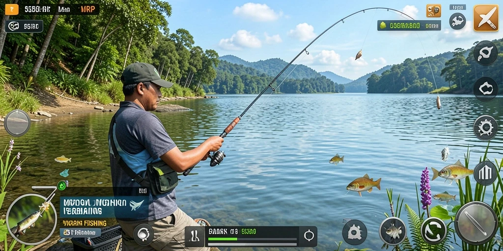 Tangkapan ikan yang mengesankan dalam 55RP.