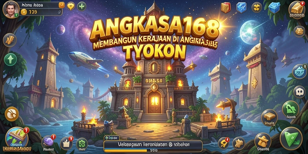 Tampilan gameplay ANGKASA168 yang menarik dan futuristik.