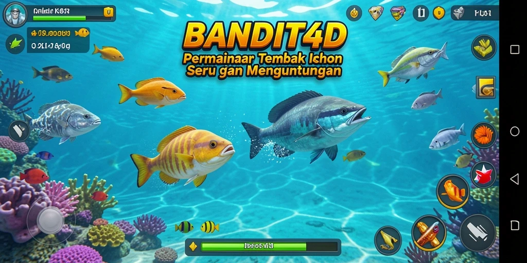 Tampilan gameplay BANDIT4D yang mengesankan dan penuh aksi Tembak Ikan.