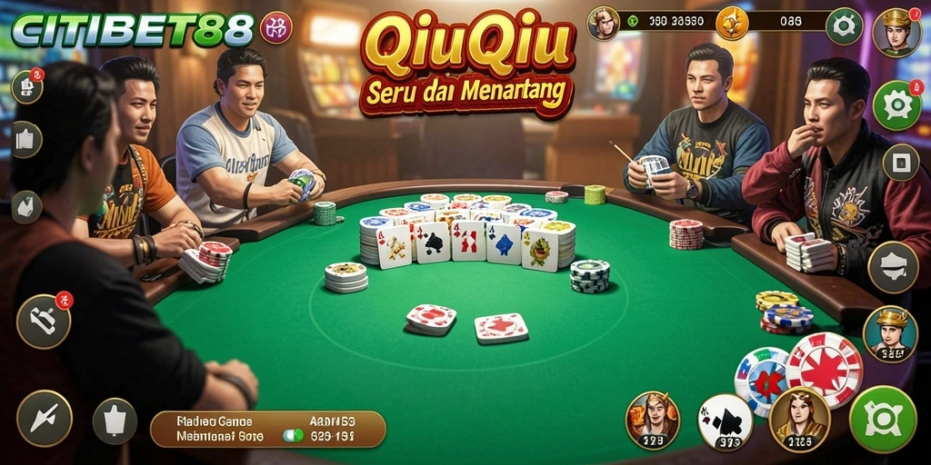 Tampilan gameplay QiuQiu yang seru di CITIBET88.