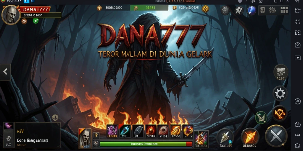 Screenshot gameplay DANA777 menampilkan suasana Horror yang mencekam.