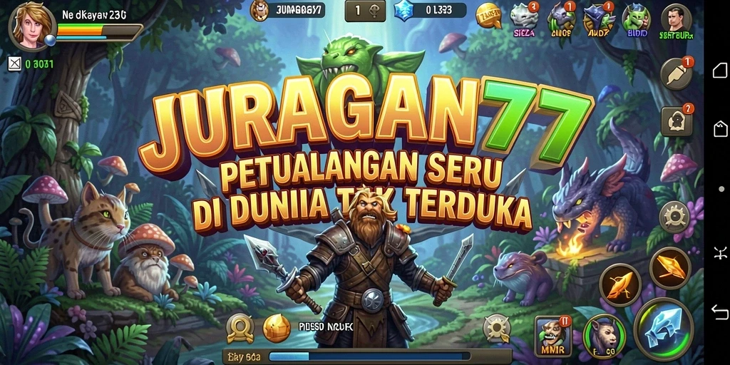 Tangkapan layar gameplay JURAGAN77 menunjukkan aksi seru dalam petualangan.
