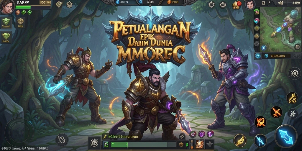 Tampilan gameplay epik dari KAKRP dengan pertarungan menarik dan petualangan mendebarkan.