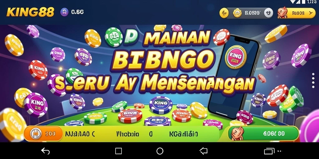 Tampilan menarik dari gameplay Bingo di KING88.