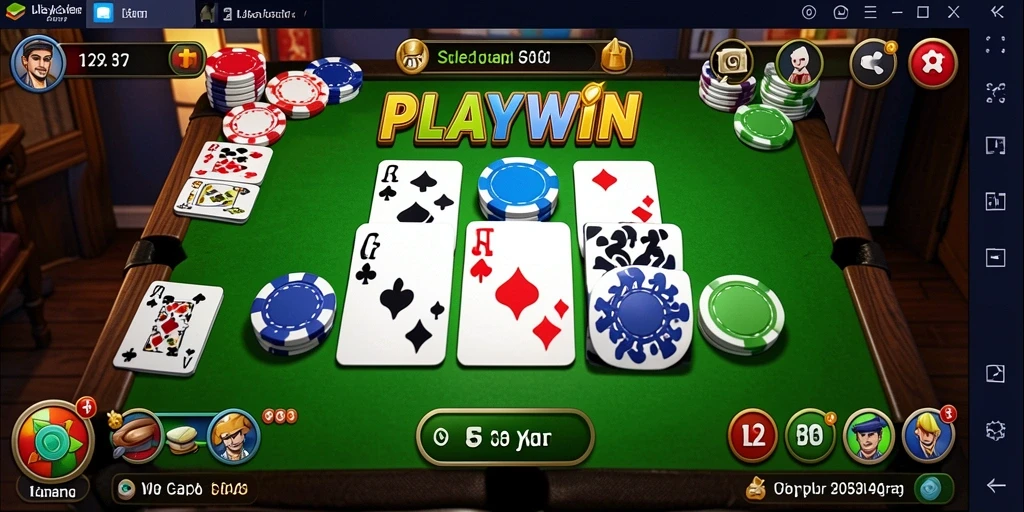 Tangkapan layar utama gameplay Gaple yang seru dan menarik di PLAYWIN.
