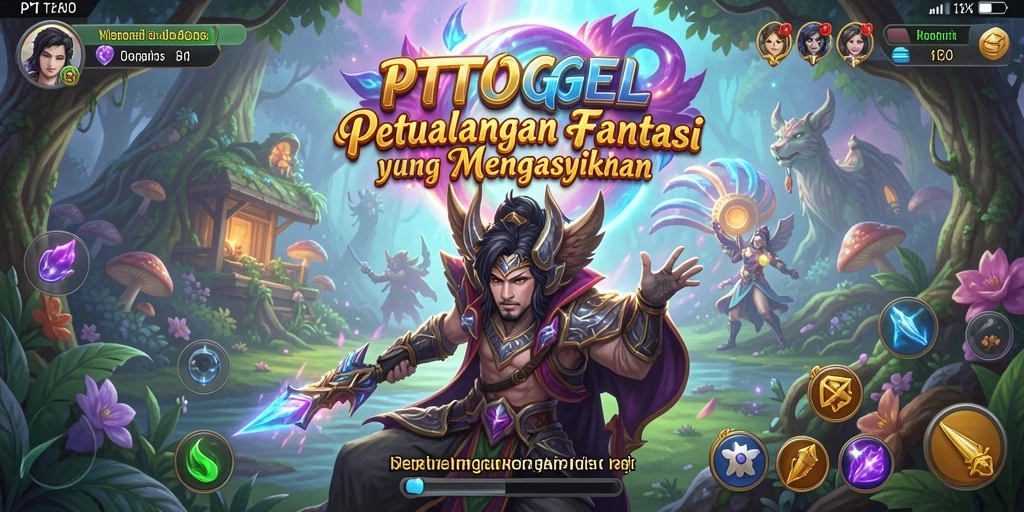 Tampilan gameplay PTTOGEL yang mengasyikkan di dunia fantasi.