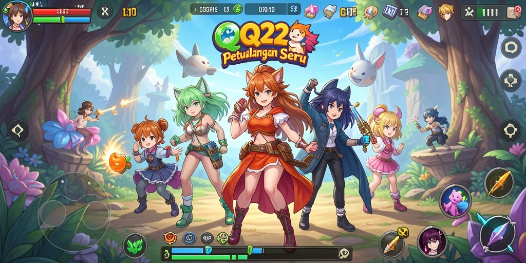 Gameplay seru dengan karakter anime favorit dan pertempuran menarik.