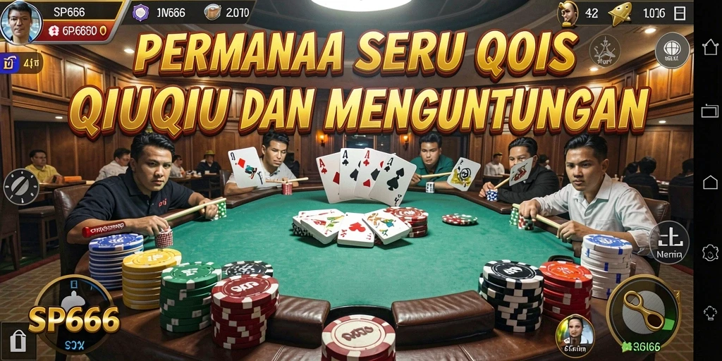 Screenshot gameplay SP666 menunjukkan keseruan bermain QiuQiu.