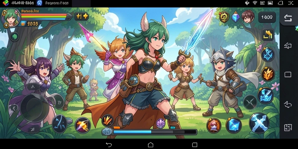 Tampilan gameplay SVIP2 dengan karakter anime yang menawan.