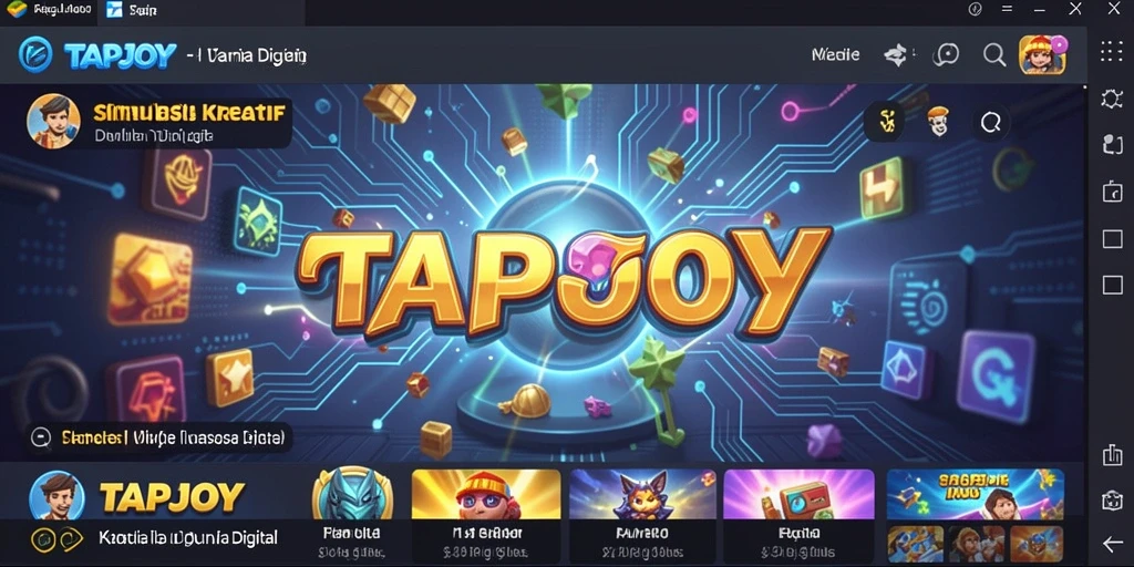 TAPJOY menampilkan gameplay simulasi yang interaktif dan menarik.