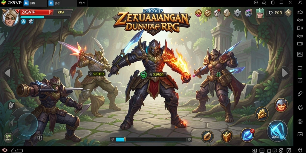 Tampilan menarik dari gameplay <strong>ZK9VIP</strong> yang penuh aksi RPG.